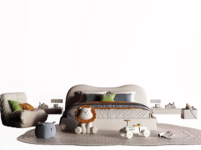 Modern Children's Bed 3d model