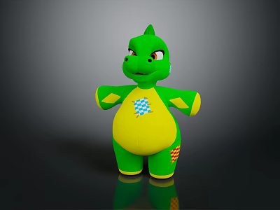 Modern Cartoon Animals Cartoon Dinosaur Cartoon Characters Cartoon Small Animals 3d model