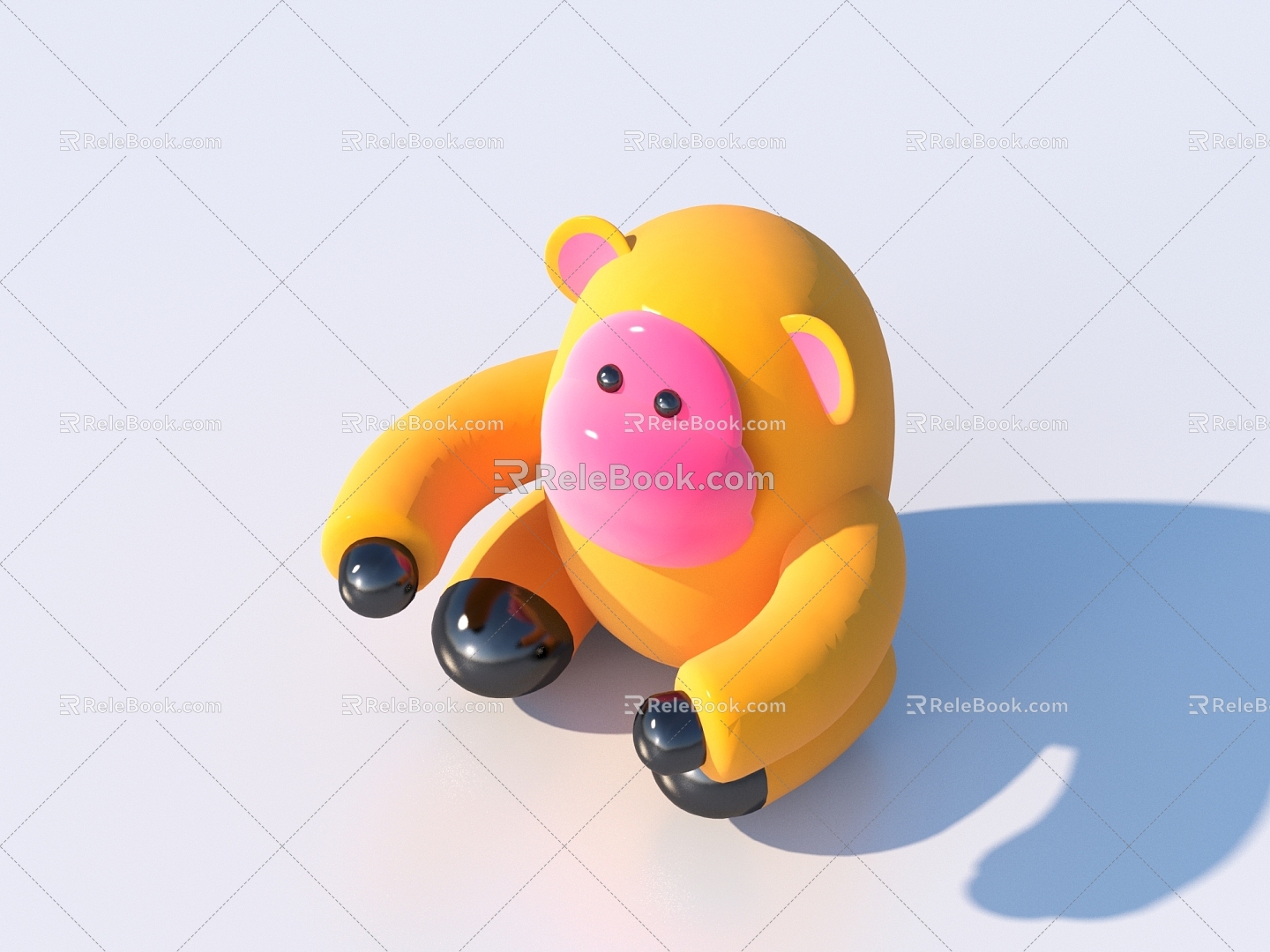 Cartoon toy animal doll 3d model