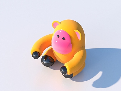 Cartoon toy animal doll 3d model