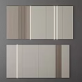 Modern Interior Wall Design Featuring Wooden And White Panels With LED Strip Lights