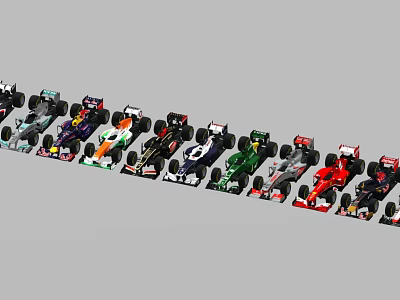 Racing Collection Formula Racing Buggy 3d model