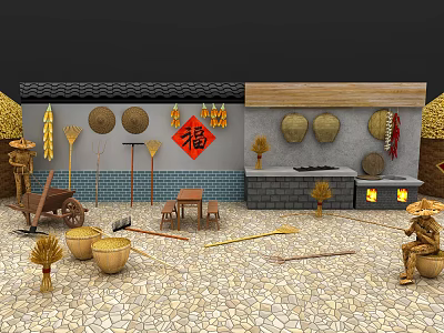 new chinese farm tools 3d model