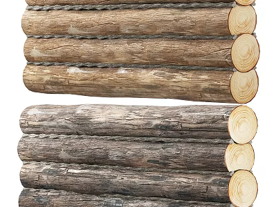 Wood Log Original Wood Trees 3d model