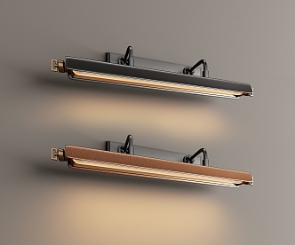 Mirror headlight wall lamp combination 3d model