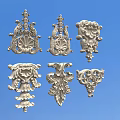 Intricate Detailed Ornate Carvings With Various Decorative Patterns And Designs
