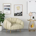 Modern Single Sofa Single Sofa Small 3d model