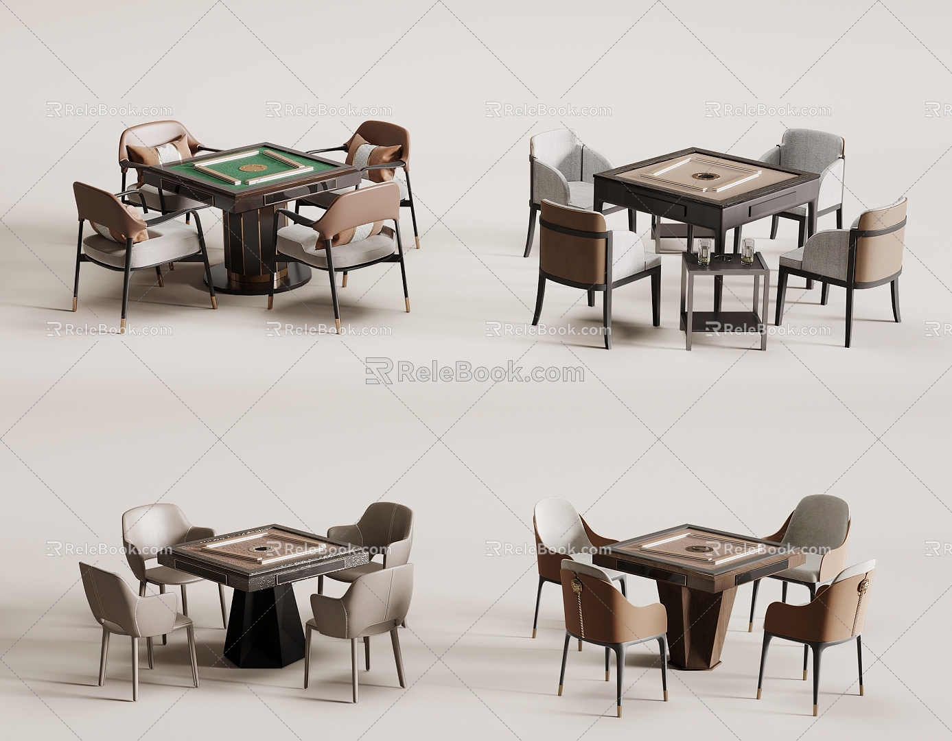 mahjong table chess table model