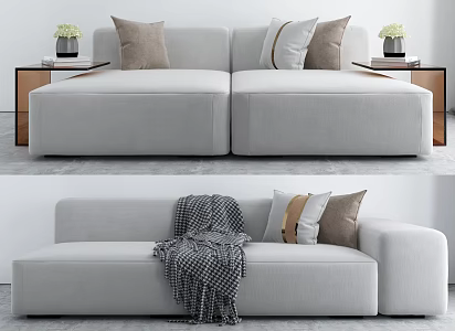 Modern Combination Sofa Multiplayer Sofa 3d model