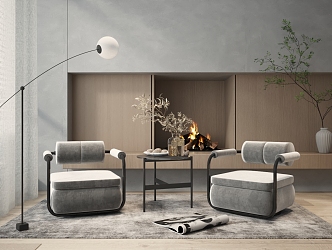 Modern Casual Sofa Combination Single Sofa 3d model