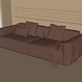 Modern double sofa 3d model