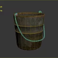 bucket iron bucket mud bucket cement bucket 3d model