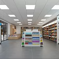 Bright Clean Modern Supermarket Interior With Orderly Shelves Stocked With Various Quality Daily Grocery Products
