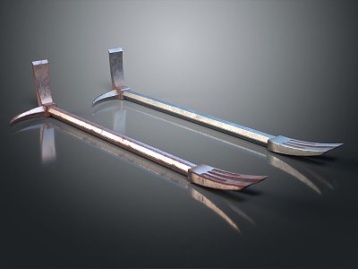 Industrial LOFT Cry Iron Crowbar 3d model