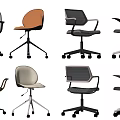 Modern Office Chairs With Various Styles Multiple Colors And Wheeled Base