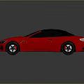 Red Sports Car With Black Roof And Sleek Modern Sporty Exterior Design Features