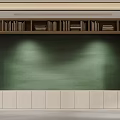 Modern Study Room Interior With Wooden Bookshelves Long Table Chairs And Green Plant