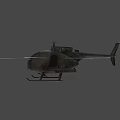 Armed Military Helicopter With Mounted Weapon System For Aerial Combat Missions