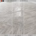 Modern Herringbone Wooden Flooring Components With Light Gray Texture And Pattern 3d model