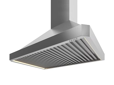 Modern Kitchen Range Hood Appliance With Stainless Steel Design LED Lights And Efficient Ventilation 3d model