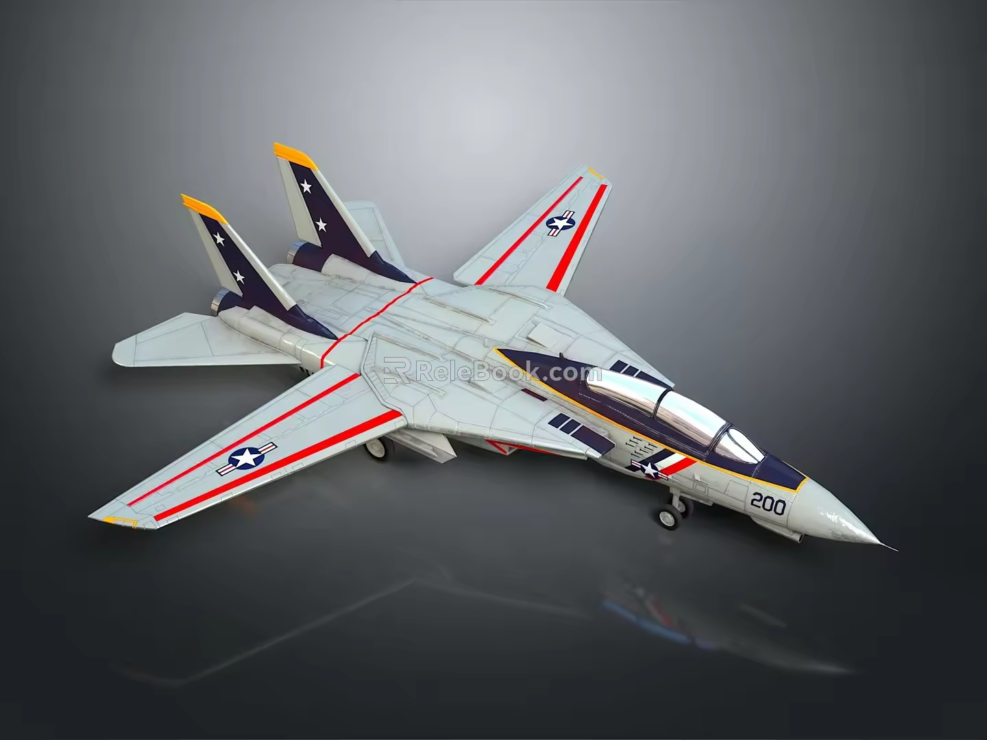 Modern Fighter Next Generation Aircraft 3d model