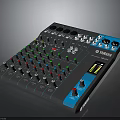 Yamaha Professional Audio Mixer With Control Knobs Faders And LED Indicators