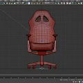 Black Ergonomic Office Chair With Armrests Swivel Base Backrest Holes And Wheels