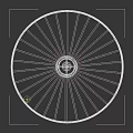 Modern Brown Chandelier with Radial Design Central Basket Structure and Home Ceiling Light Decor