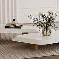 Modern coffee table fashion simple side table 3d model