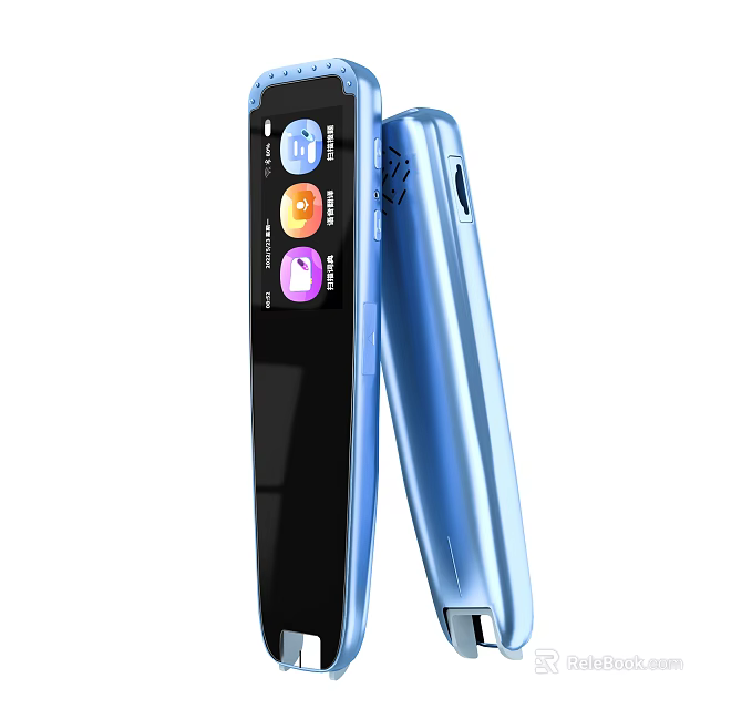 Blue Sleek Smartphone With Modern Design And Touch Screen App 3d model 