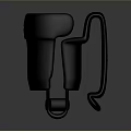 Unique Black Household Item with Modern Abstract Curved Design for Home Decor