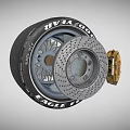 High Performance Eagle F1 888 Tire With Gold Alloy Spoke Wheel And Sidewall Details
