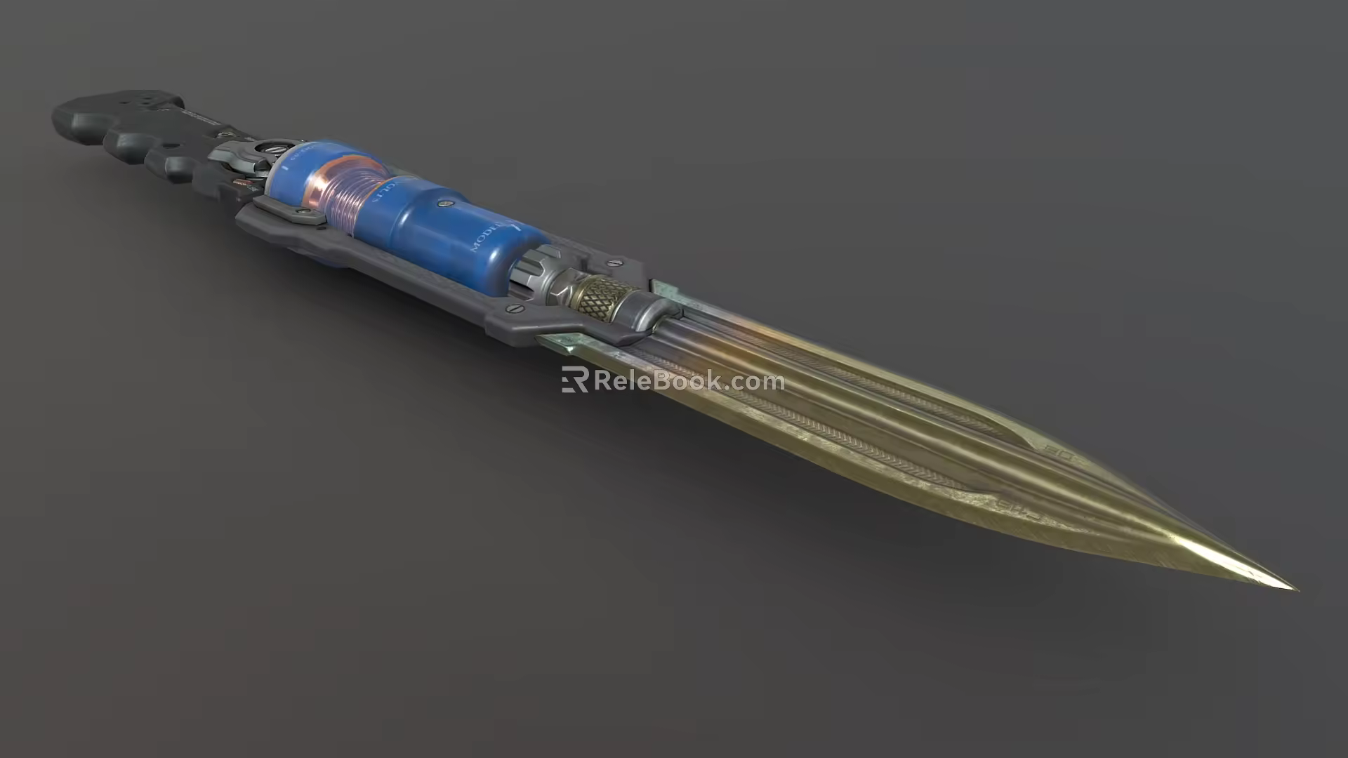 Sci-fi Dagger Sci-fi Dagger Flash Knife Future Dagger Cyberpunk Dagger High-tech Knife Low Face Number Low Model Simple Model Movie and TV Level Super Realism 3d model