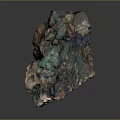 Artistic Natural Stone Sculpture Carving Featuring Irregular Shape And Colorful Textures