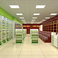 Modern Specialty Store Interior Design With Organized Shelves Products And Bright Lighting