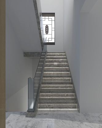 marble staircase 3d model