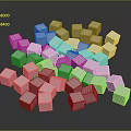 White Sugar Cubes Pile Stacked On Dark Background For Food