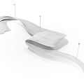 Modern special-shaped ceiling device for hanging ornaments 3d model