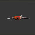 Magical Fantasy Staff Featuring Red Heart Angel Wings Wizard Hat And Striped Pole Arrow