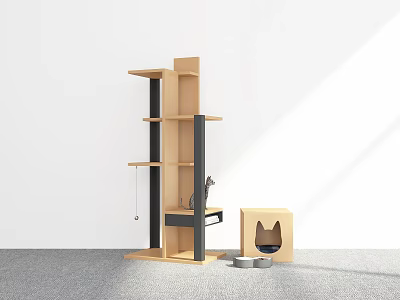 Modern Climbing Cat Rack 3d model