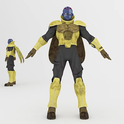 Modern Anime Characters Cartoon Characters 3d model