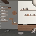 Cat Cafe Restaurant Cat Cafe Restaurant Cat Climbing Rack Cat 3d model