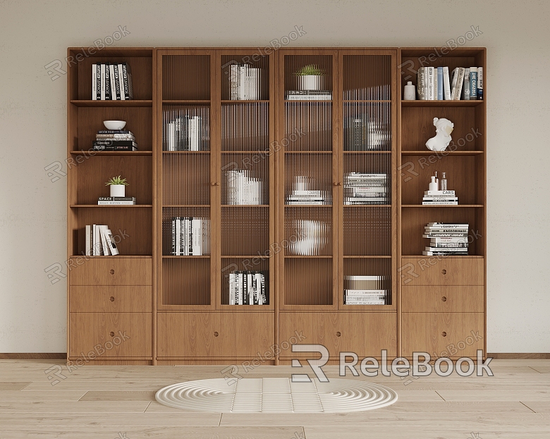 Nordic style bookcase model