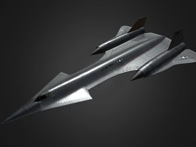 Sleek Silver Fighter Jet With Dual Engines On Dark Background 3d model