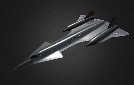 A12 high-altitude reconnaissance aircraft military aircraft fighter 3d model