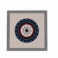 Ethnic style floor tile mosaic 3d model