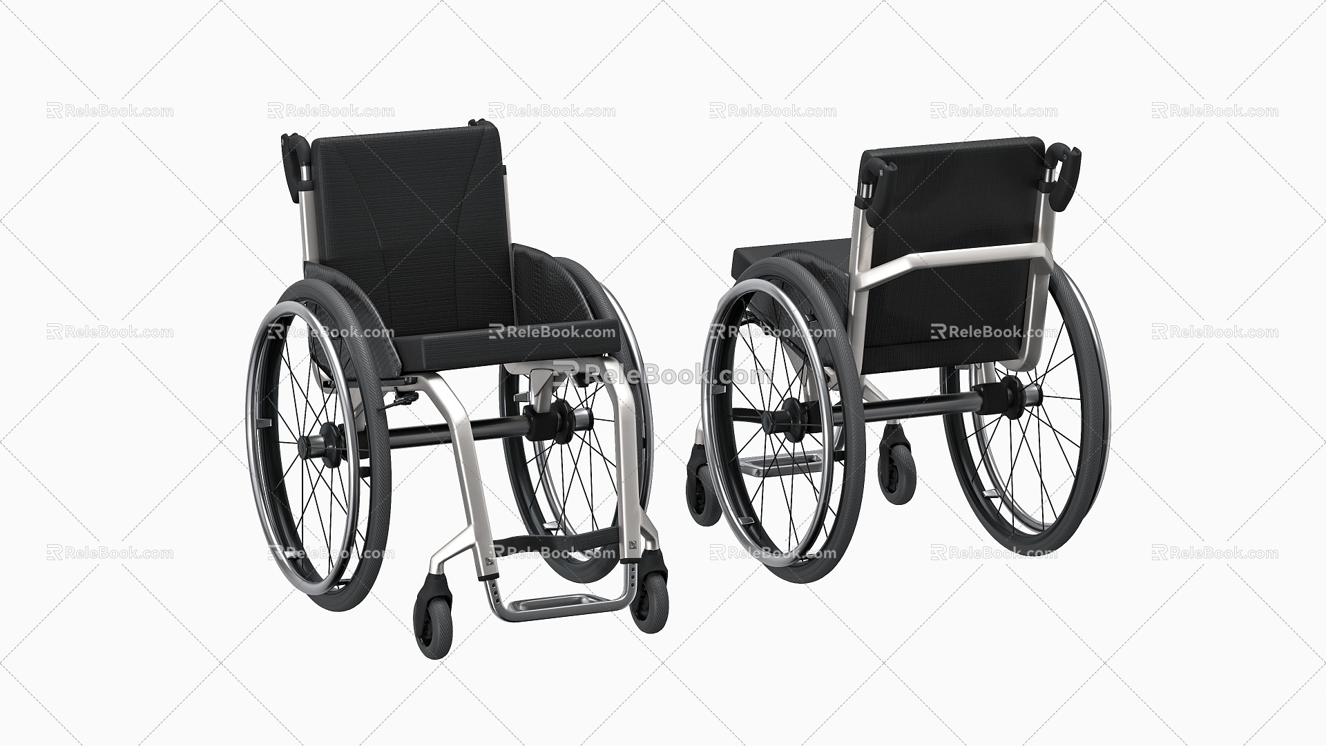 Modern Wheelchair 3d model