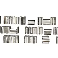Assorted Books and Magazines Stacked in Different Sizes and Arrangements for