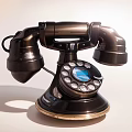 Classic Vintage Black Rotary Dial Telephone Retro Home Communication Electrical Appliance