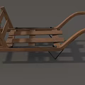 Vintage Wooden Horse Carriage Design With Spoked Wheels And Wooden Planks Structure